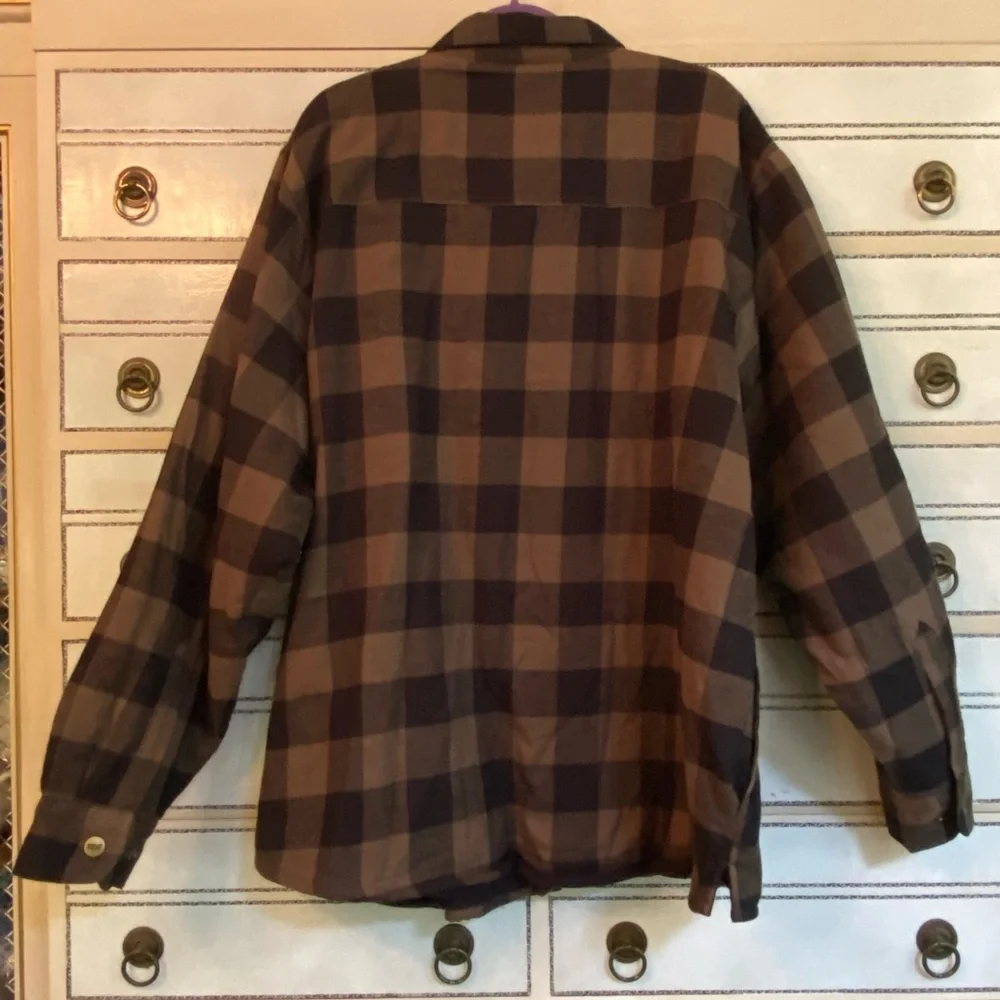 Quilted Flannel Coat - Picture 3 of 7
